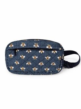 Vera Bradley Bees Navy Mini Belt Bag Fanny Pack Quilted Crossbody Cotton stripe